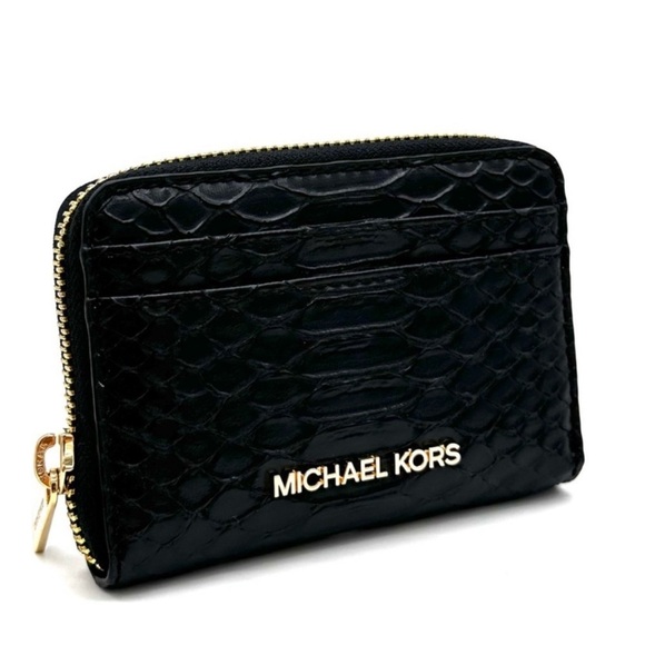 Michael Kors Medium ZA Card Case WalletBlack